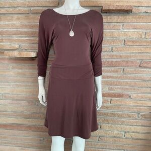 Prana Simone Dress Wedgewood Brown